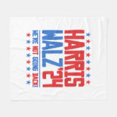 HARRIS WALZ 2024 – 戻らない フリースブランケット (正面(横))