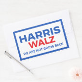 Harris Walz 2024 – 戻らない 長方形シール (封筒)