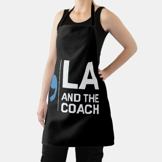 Harris Walz 2024 Comma La and The Coach 2024 エプロン (インサイチュ)