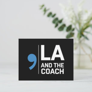 Harris Walz 2024 Comma La and The Coach 2024 ポストカード