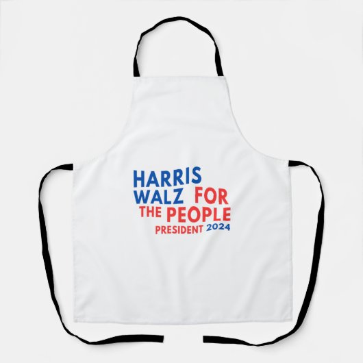 Harris Walz 2024 For The People エプロン (正面)