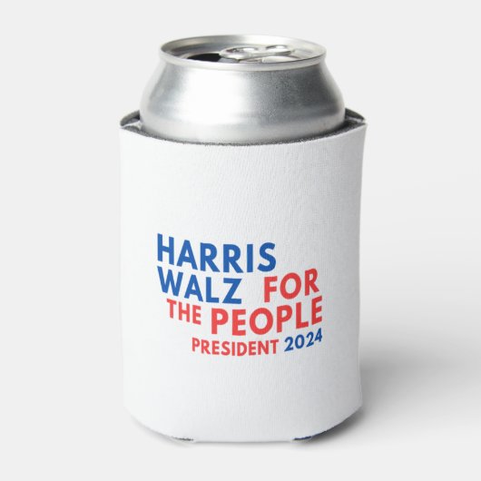 Harris Walz 2024 For The People 缶クーラー (缶正面)