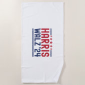 Harris Walz 2024 - Harris Walz 2024我々はGoiではない ビーチタオル (正面)