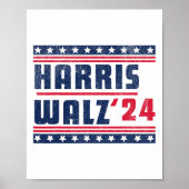 Harris Walz 2024 Kamala HarrisとTim Walz 2024 ポスター (正面)