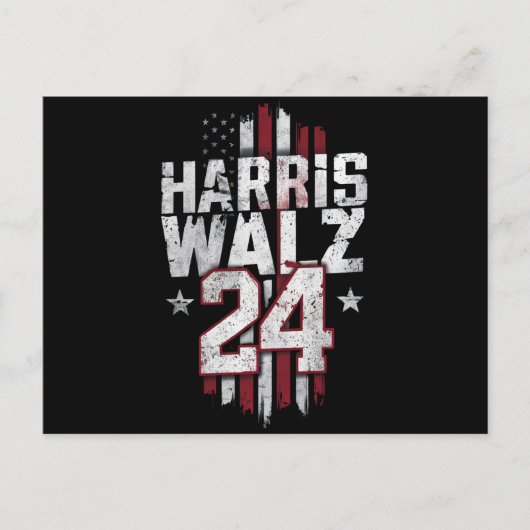 Harris Walz 2024 Kamala Harris 2024 Tim Walz 2024 ポストカード (正面)