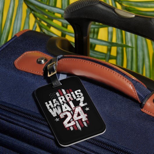 Harris Walz 2024 Kamala Harris 2024 Tim Walz 2024 ラゲッジタグ (正面インサイチュ1)
