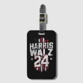 Harris Walz 2024 Kamala Harris 2024 Tim Walz 2024 ラゲッジタグ (正面縦)