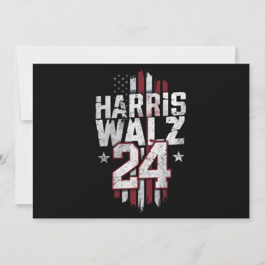 Harris Walz 2024 Kamala Harris 2024 Tim Walz 2024 招待状 (正面)
