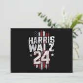Harris Walz 2024 Kamala Harris 2024 Tim Walz 2024 招待状 (スタンド正面)