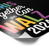 Harris Walz 2024 Kamala Together We Can LGBT フォトプリント (角)