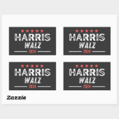 Harris Walz 2024、Tim Walz副社長 長方形シール (シート)