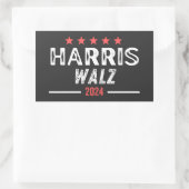 Harris Walz 2024、Tim Walz副社長 長方形シール (バッグ)