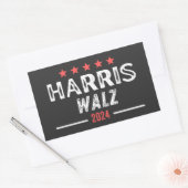 Harris Walz 2024、Tim Walz副社長 長方形シール (封筒)