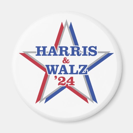 HARRIS & WALZ '24マグネット マグネット (正面)