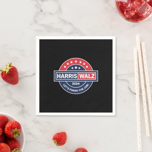 Harris Walz 24 カマラ・ハリス大統領就任2024 スタンダードカクテルナプキン (インサイチュ)