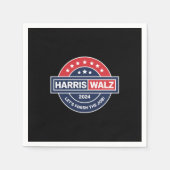 Harris Walz 24 カマラ・ハリス大統領就任2024 スタンダードカクテルナプキン (正面)