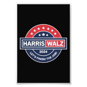 Harris Walz 24 カマラ・ハリス大統領就任2024 フォトプリント
