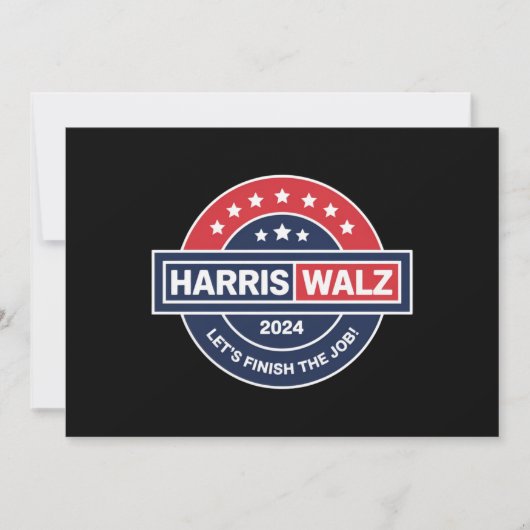 Harris Walz 24 カマラ・ハリス大統領就任2024 招待状 (正面)