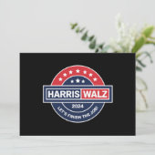 Harris Walz 24 カマラ・ハリス大統領就任2024 招待状 (スタンド正面)