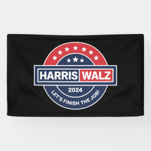Harris Walz 24 カマラ・ハリス大統領就任2024 横断幕