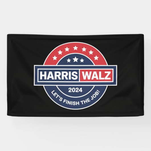 Harris Walz 24 カマラ・ハリス大統領就任2024  横断幕 (横)