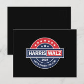 Harris Walz 24 カマラ・ハリス大統領閣下 2024 ポストカード (正面/裏面)