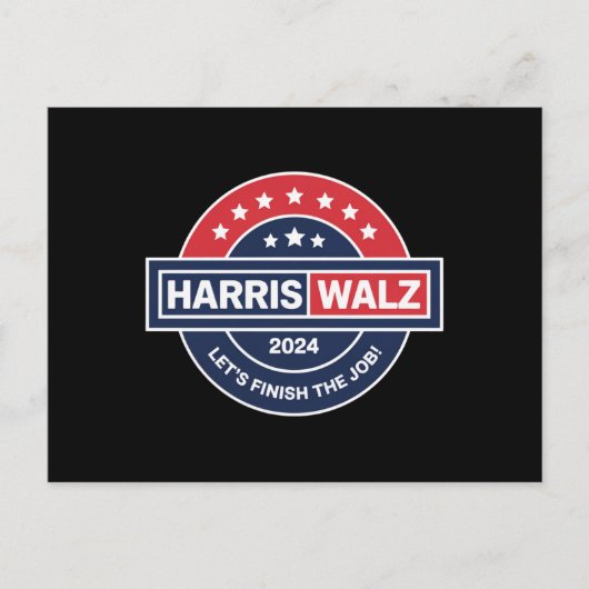 Harris Walz 24 カマラ・ハリス大統領閣下 2024 ポストカード (正面)
