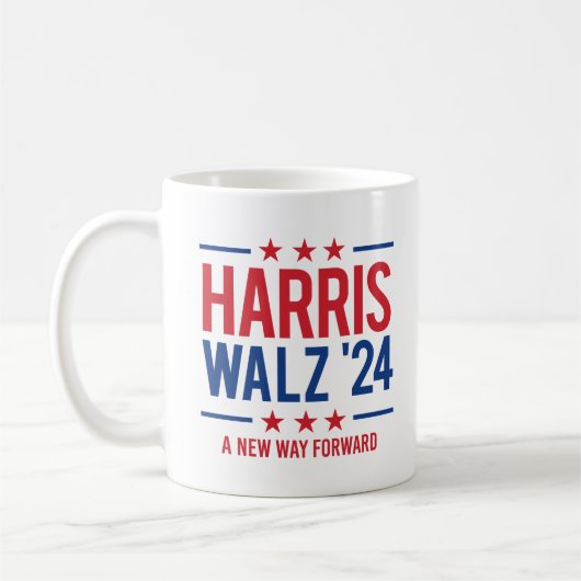 Harris Walz '24 – 新しい道を進む コーヒーマグカップ (左)