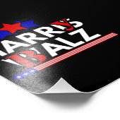 Harris Walz 24 Harry Balz 2024ミーム民主化 フォトプリント (角)