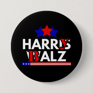 Harris Walz 24 Harry Balz 2024ミーム民主化 缶バッジ