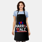 Harris Walz 24 Harry Balz 2024 ミーム 民主党 エプロン (着用した状態)