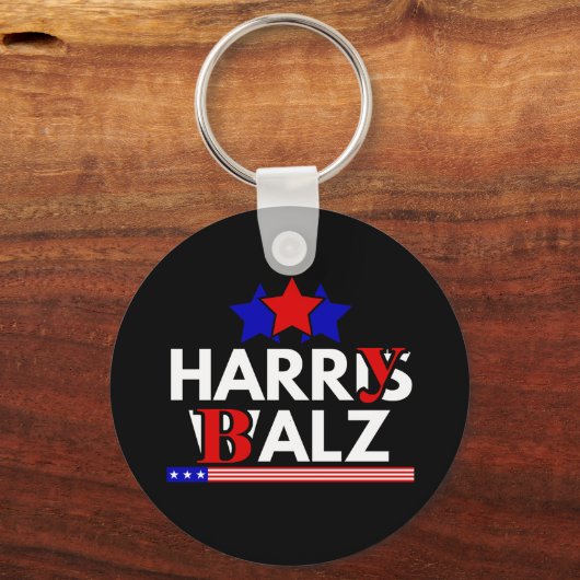 Harris Walz 24 Harry Balz 2024 ミーム 民主党 キーホルダー (正面)