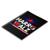 Harris Walz 24 Harry Balz 2024 ミーム 民主党 ノートブック (左側)
