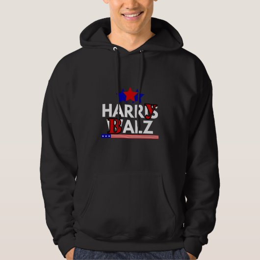 Harris Walz 24 Harry Balz 2024 ミーム 民主党 パーカ (正面)