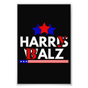 Harris Walz 24 Harry Balz 2024 ミーム 民主党 フォトプリント