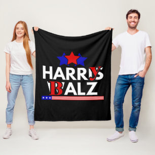 Harris Walz 24 Harry Balz 2024 ミーム 民主党 フリースブランケット
