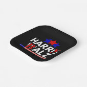 Harris Walz 24 Harry Balz 2024 ミーム 民主党 ペーパープレート (傾斜あり)