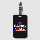 Harris Walz 24 Harry Balz 2024 ミーム 民主党 ラゲッジタグ (正面縦)