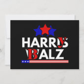 Harris Walz 24 Harry Balz 2024 ミーム 民主党 招待状 (正面)