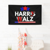 Harris Walz 24 Harry Balz 2024 ミーム 民主党 横断幕 (インサイチュ)