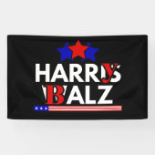 Harris Walz 24 Harry Balz 2024 ミーム 民主党 横断幕 (横)