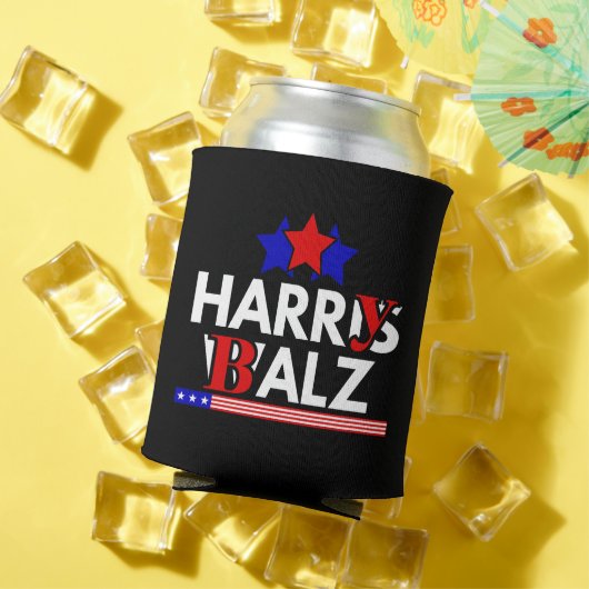 Harris Walz 24 Harry Balz 2024 ミーム 民主党 缶クーラー (インサイチュ 夏)