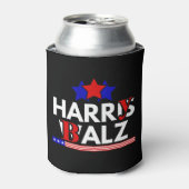 Harris Walz 24 Harry Balz 2024 ミーム 民主党 缶クーラー (缶正面)