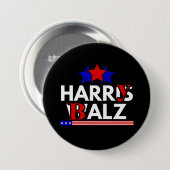 Harris Walz 24 Harry Balz 2024 ミーム 民主党 缶バッジ (正面&裏面)