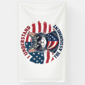 Harris Walz Cat Ladyの仕事を理解した 横断幕 (縦)