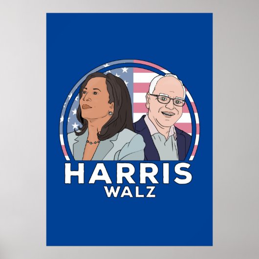 Harris Walz Election ポスター (正面)