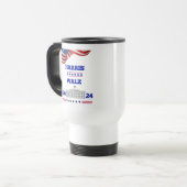 Harris Walz, Election 2024キャンペーンギフト， トラベルマグ (正面左)