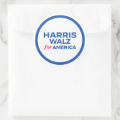 Harris Walz for America 2024 ラウンドシール (バッグ)