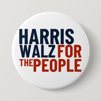 Harris/Walz For the Peopleボタン 缶バッジ