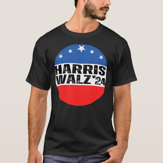 Harris walz president 2024 democratic tシャツ (正面)